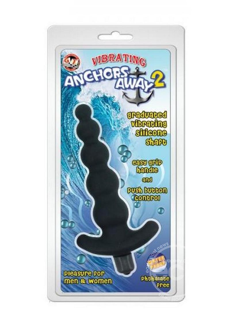 Anchors away 2 vibrating anal beads charcoal