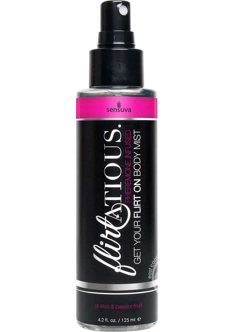 Flirtatious Pheremone Infused Body Mist Passionfruit & Guava 4.2oz Spray