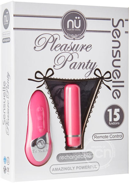 Nu Sensuelle Pleasure Panty Rechargeable Silicone Remote & Bullet