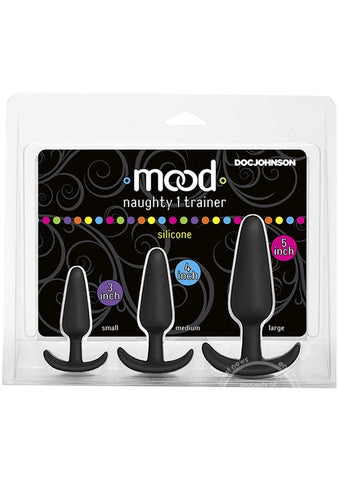 Mood Naughty 1 Trainer Silicone Anal Plug (3 Piece Set)