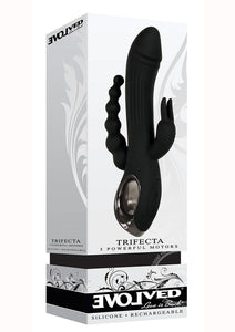 Trifecta Rechargeable Silicone Rabbit Vibrator